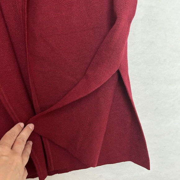 Chicwish XS/S Open Front Heavy Weight Red Cardigan Sweater Hygge Cottagecore - Picture 2 of 12